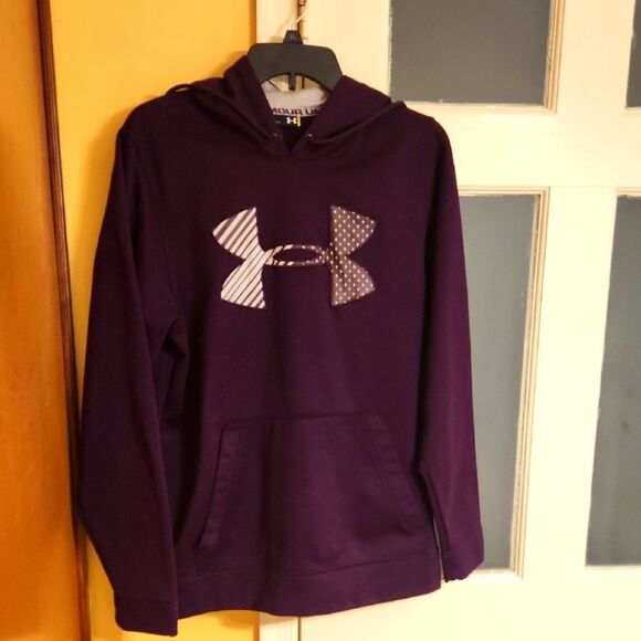 Under Armour "Storm" Loose-Fit Purple Fleece Hoodie Women's Size S - Picture 1 of 9